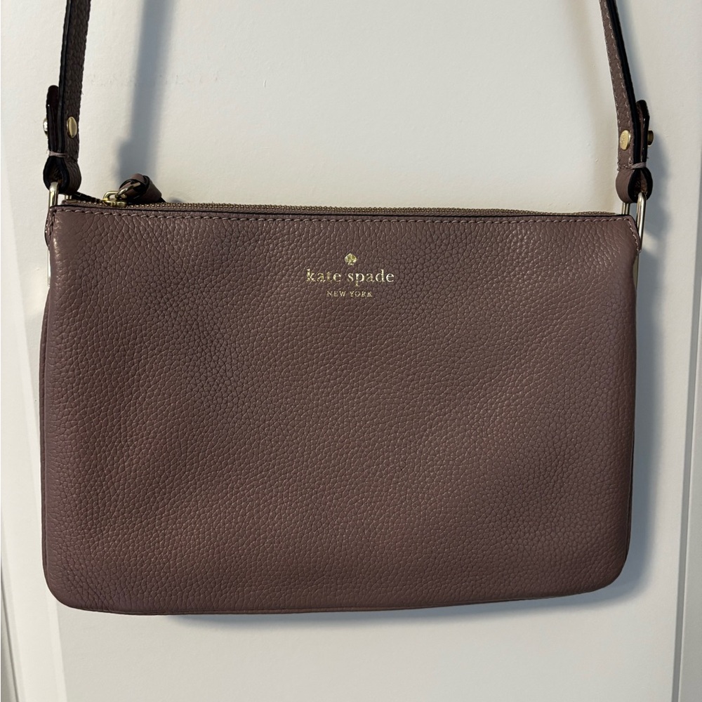 Kate Spade Mauve Leather Crossbody Bag
